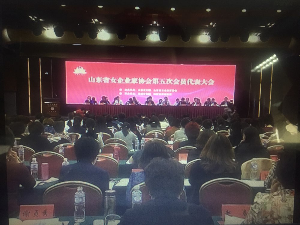 山东省女企业家协会第五次会员代表大会在潍坊召开
