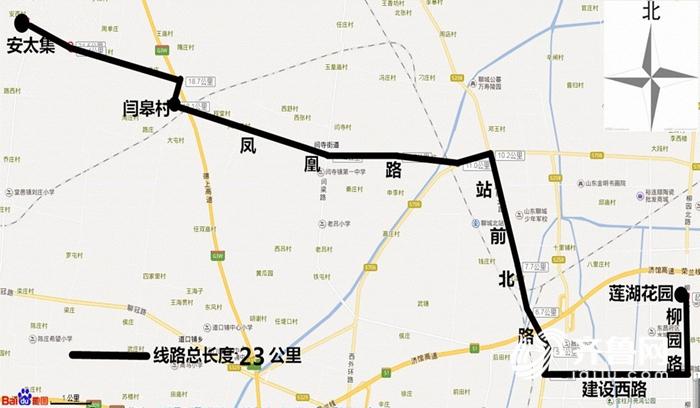 条由柳园北路莲湖花园小区至东昌府区梁水镇安太集村的k161路公交线路