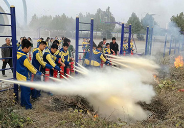临沂第十七中学开展消防安全进校园活动