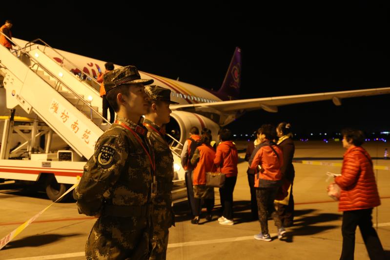 潍坊机场双11开通新航线 首航161名旅客直飞曼谷