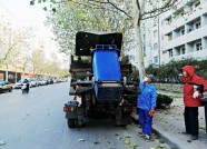 潍坊奎文区每天清扫落叶高达75吨 一天50车次拉不完