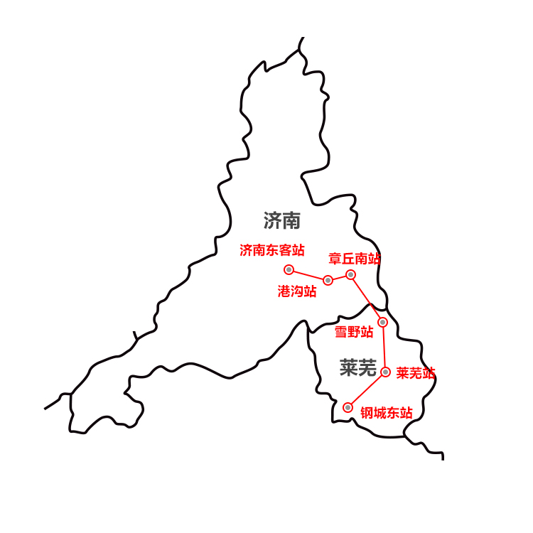 济莱城铁项目环评征民意 共设港沟、章丘南等6站（附线路图）