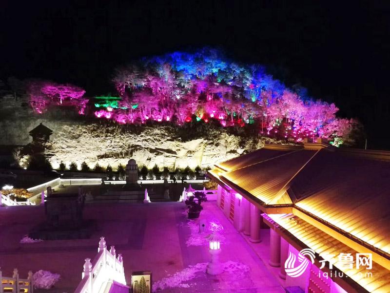 喜迎央视春晚 夜间亮化点燃璀璨泰安