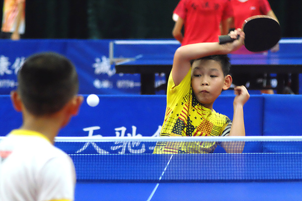 沂水11岁运动员获全国少儿乒乓球比赛冠军