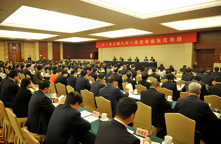 十三届全国人大一次会议山东代表团成立 推选刘家义为团长