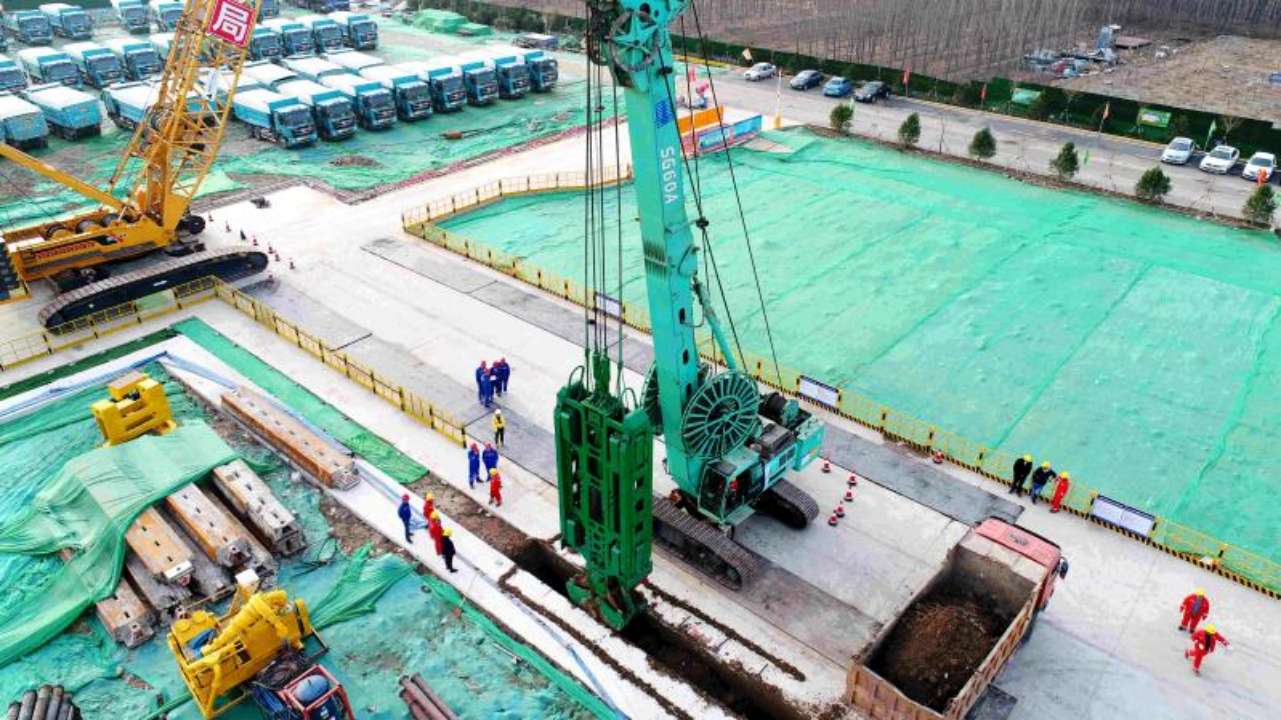 最新进展! 济南黄河隧道首幅地连墙浇筑完成