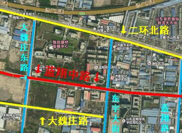 济南蓝翔中路5月起半封闭施工 预计10月底通车