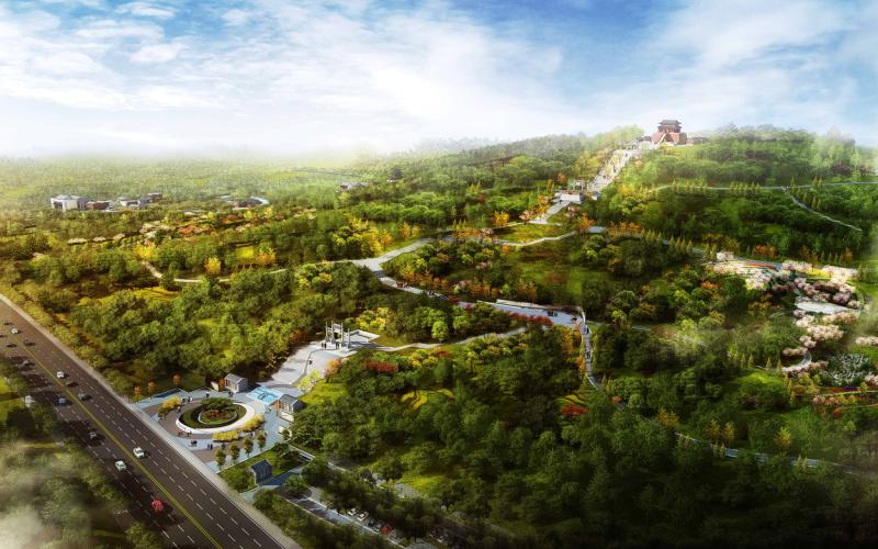 淄博高新区花山公园完成工程量80% 6月底正式开园