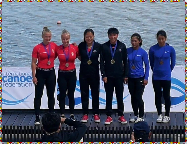 枣庄市运动员孙梦雅获第八届女子划艇世界杯三块金牌