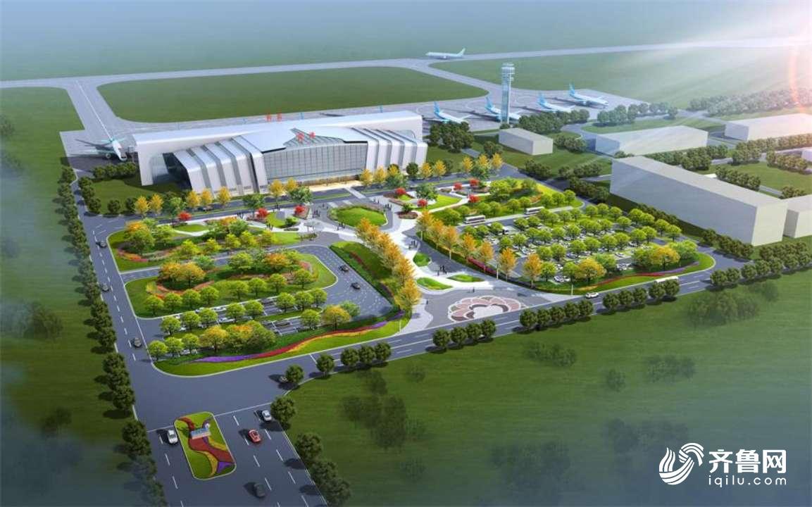 菏泽牡丹机场广场、停车场优化设计完成 最新设计图公布