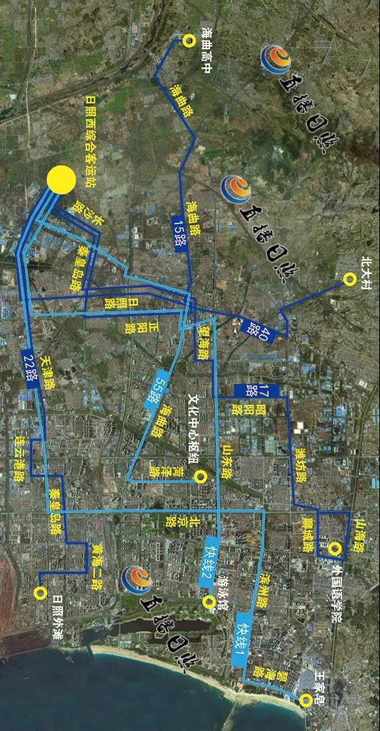 天宝),c216路(日照-东莞)等12条城乡公交线路调整至日照西综合客运站