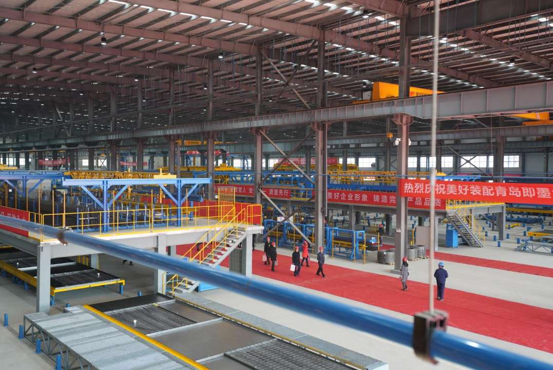 国内智能化程度最高的装配式混凝土预制件生产基地今天在青岛投产