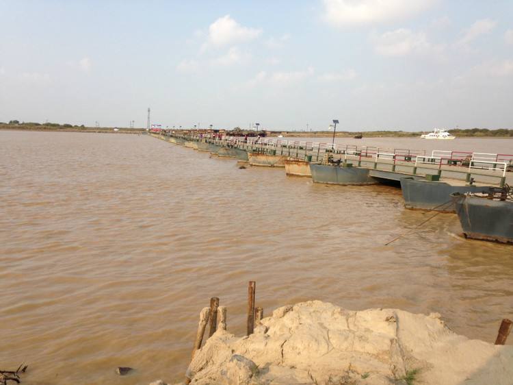 黄河上游来水量减少 济南辖区内17座黄河浮桥共9座恢复通车