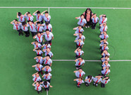 高清组图 | 济南：少先队员花式表白 庆祝新中国成立70周年
