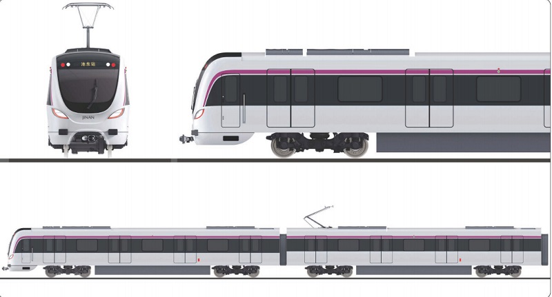 济南第一辆地铁长啥样6套外观3套内饰方案公布