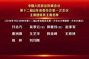 省政协十二届一次会议主席团常务主席名单