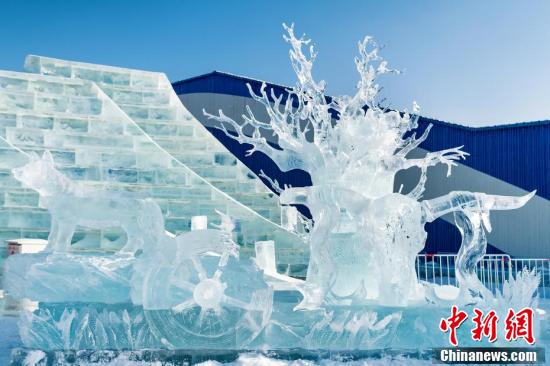 第七届中国哈尔滨国际组合冰冰雕比赛落幕
