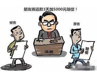 新说法因在朋友圈骂人被判道歉3天赔偿5000元