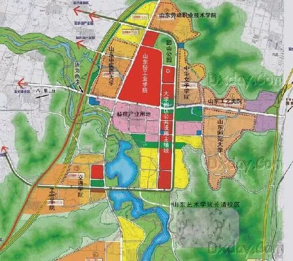 重磅|长清大学城总规划图出炉!能校际选课,使用校际一卡通