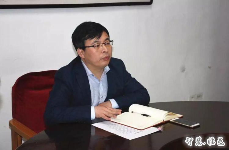 临邑县委常委,组织部长李远征同志与全体组工干部集体