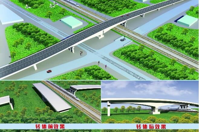 转体桥跨越新兖铁路 火炬路跨线桥明年建成通车