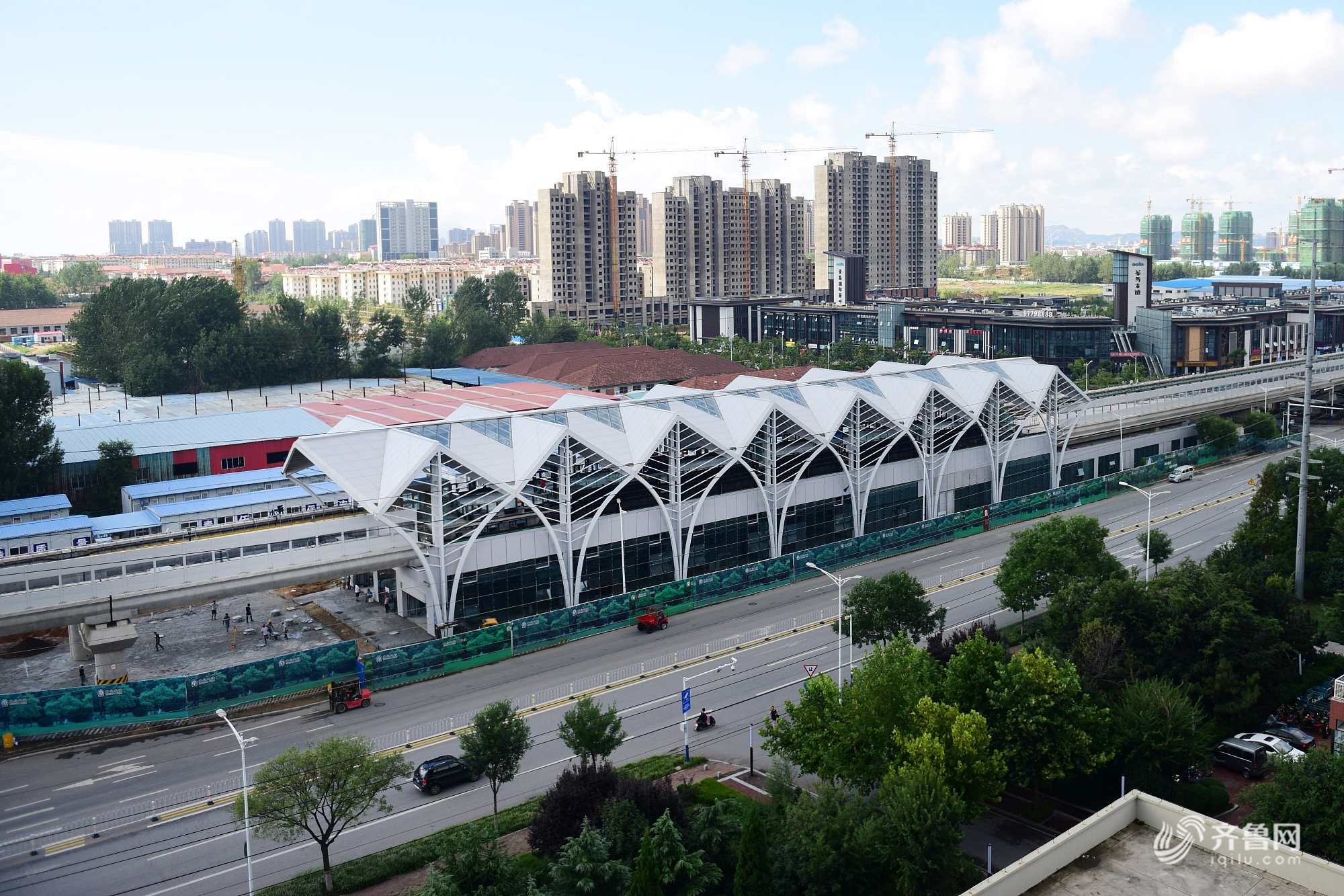 青岛地铁13号线即将空载试运行实拍车站魔幻美图