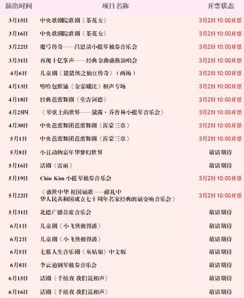 淄博大剧院首演季节目单出炉 明起正式"开票"