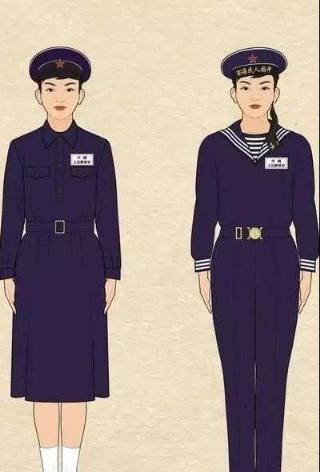 1950年7月,海军领导机构正式制定出统一的海军制式军服,人民共和国