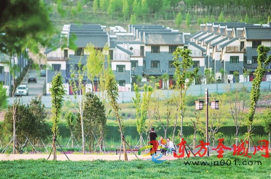 在曲阜市尼山镇鲁源新村,各种花卉争奇斗艳,生态乡村美景如画,成为了