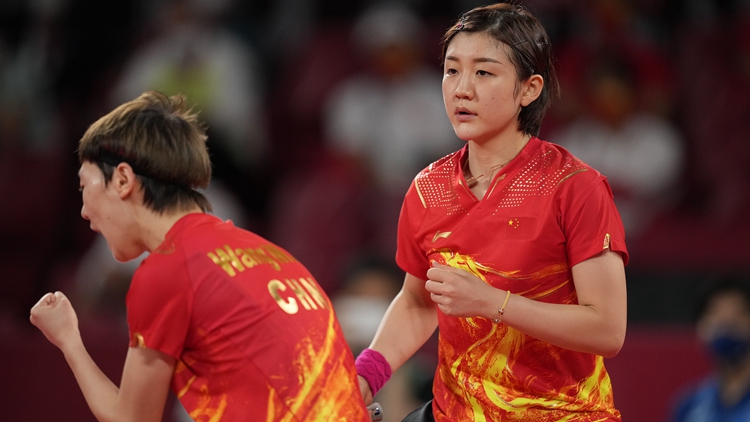 乒乓球女团中国队3-0德国 决赛战日本队