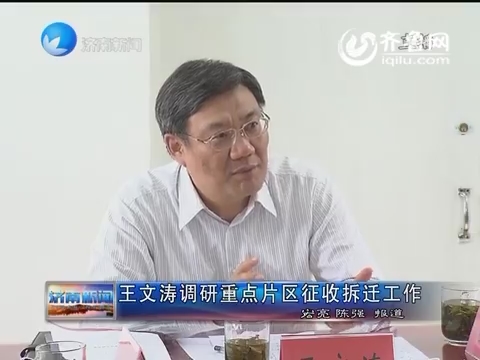 王文涛调研重点片区征收拆迁工作