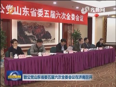 致公党山东省委五届六次全委会议在济南召开