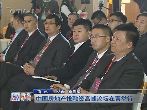 简讯：中国房地产投融资高峰论坛在青岛举行
