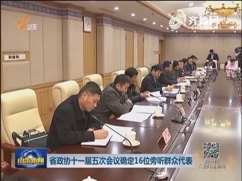 山东省政协十一届五次会议确定16位旁听群众代表