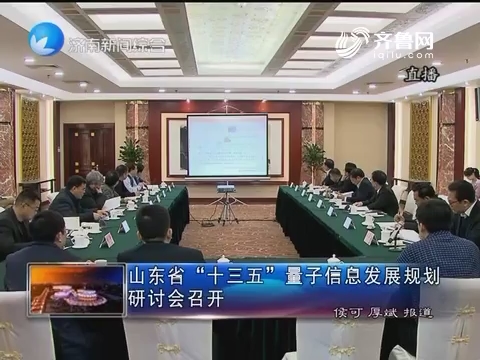 山东省“十三五”量子信息发展规划研讨会召开