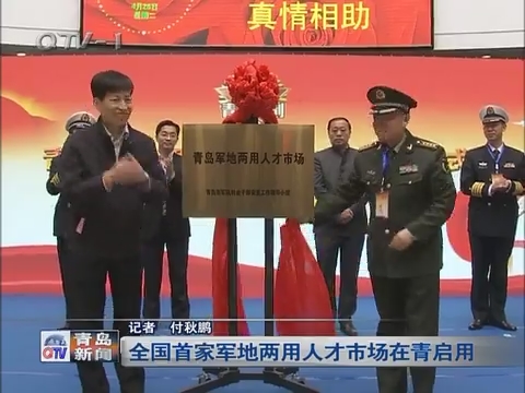 中国首家军地两用人才市场在青岛启用