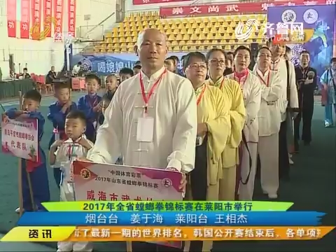 闪电速递：2017年山东省螳螂拳锦标赛在莱阳市举行