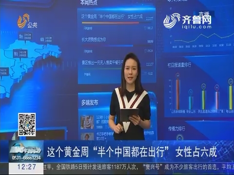 闪电新闻客户端：这个黄金周“半个中国都在出行” 女性占六成