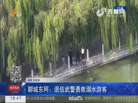 聊城东阿：退伍武警勇救溺水游客