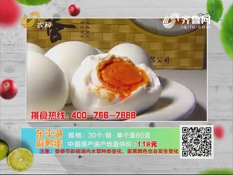 20180126《中国原产递》：东平湖麻鸭蛋
