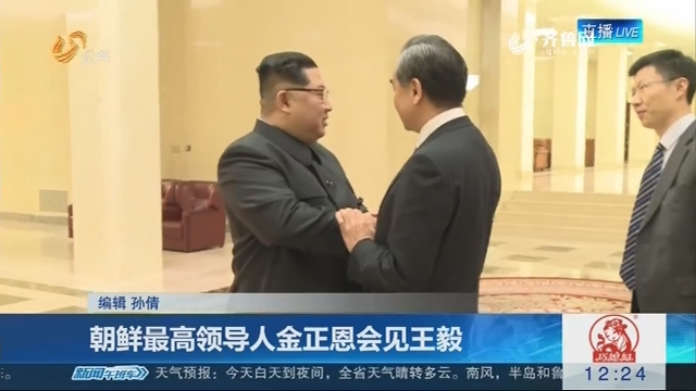 朝鲜最高领导人金正恩会见王毅