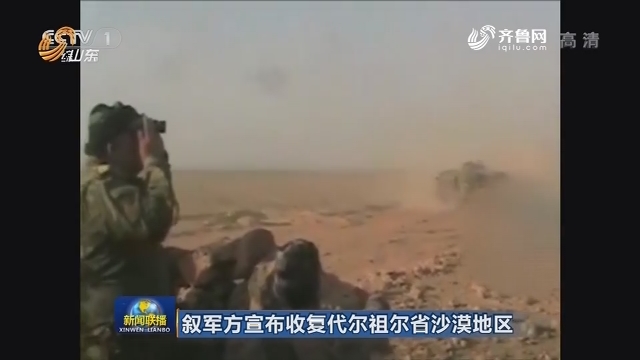 叙军方宣布收复代尔祖尔省沙漠地区