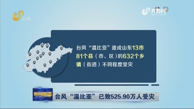 台风“温比亚”已致525.90万人受灾