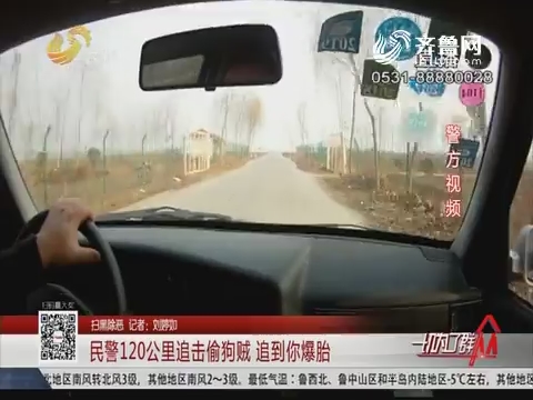 【扫黑除恶】济南：民警120公里追击偷狗贼 追到你爆胎