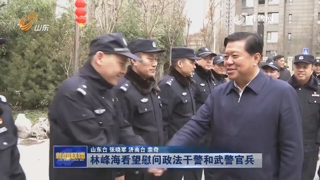 林峰海看望慰问政法干警和武警官兵