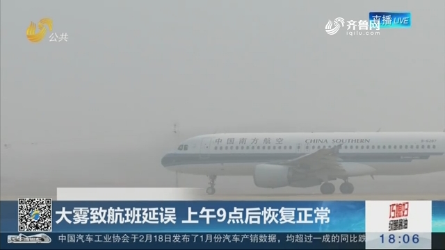 【大雾来袭】大雾致航班延误 上午9点后恢复正常
