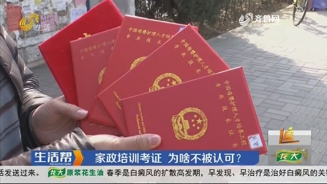 青岛：家政培训考证 为啥不被认可？