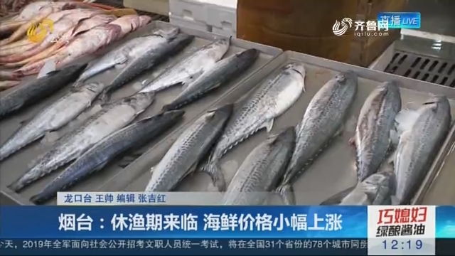 烟台：休渔期来临 海鲜价格小幅上涨