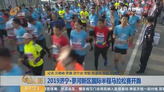 2019济宁·蓼河新区国际半程马拉松赛开跑