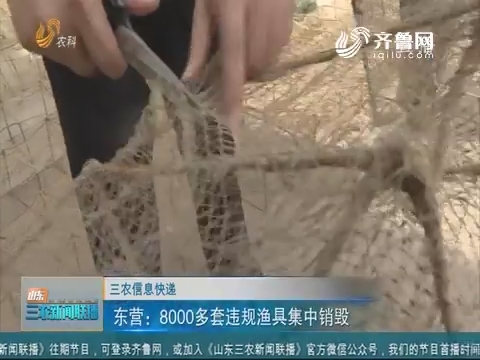 【三农信息快递】东营：8000多套违规渔具集中销毁